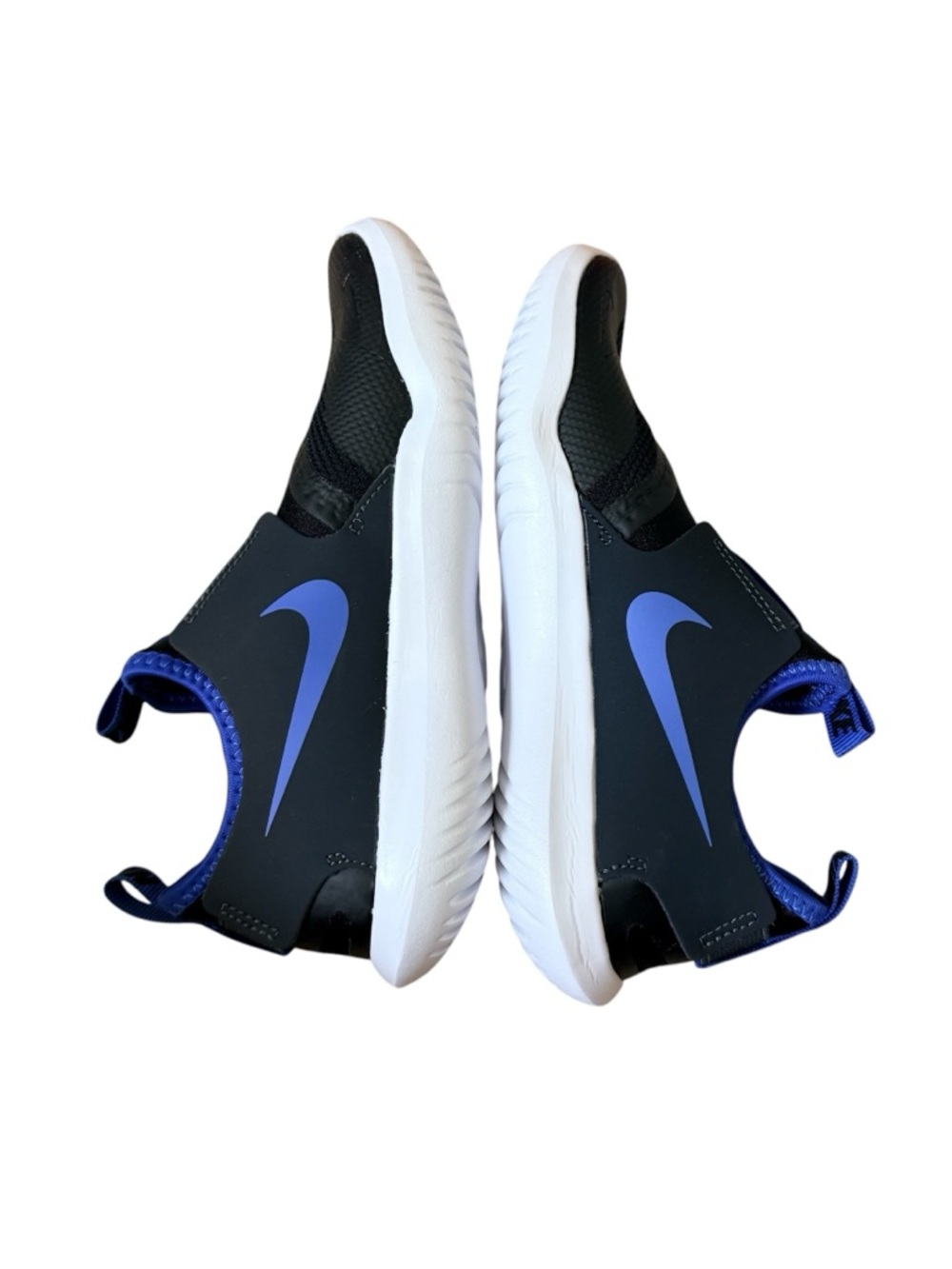 NWB Nike Flex Runner Black/Game Royal/Dark Smoke Grey/White Size 2.5Y - Picture 7 of 10